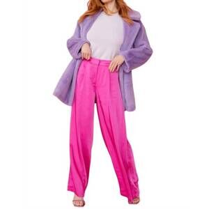 NEW JAYLEY faux fur duchess coat in purple